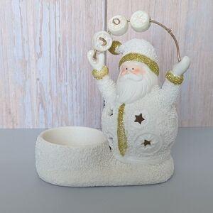 Festive Santa Candle Holder